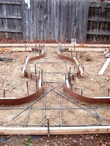 Typical formwork detail and reinforcing