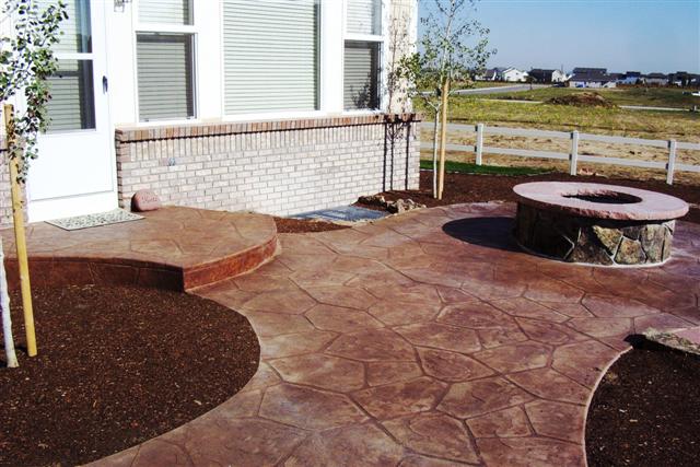 The fire pit for this patio was built by RHA after the patio was finished.